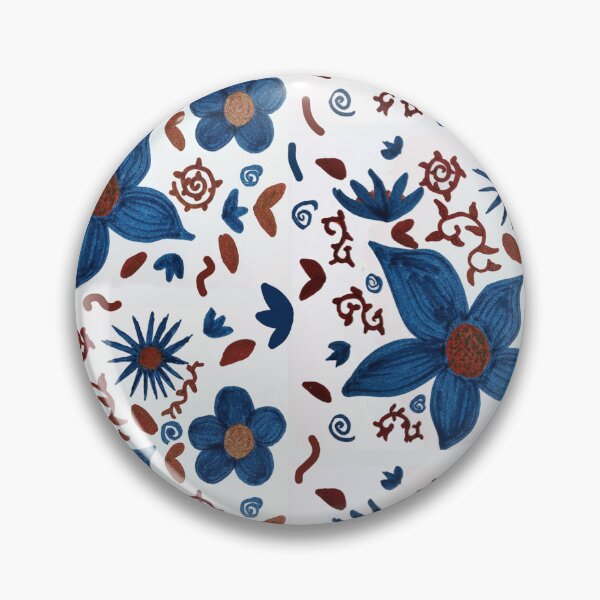 Item preview, Doodle Indigo flowers designed and sold by Jodi Mahaffey.