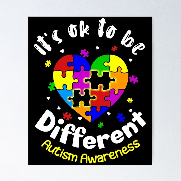 Item preview, It's Ok To Be Different Autism Awareness designed and sold by Helbon-art.