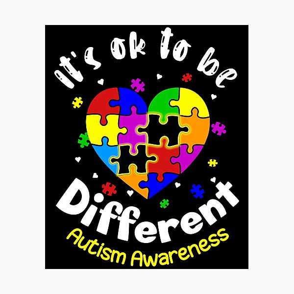 Item preview, It's Ok To Be Different Autism Awareness designed and sold by Helbon-art.