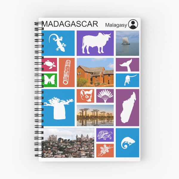 Item preview, Madagascar icons in color designed and sold by TTOPSHIRT.