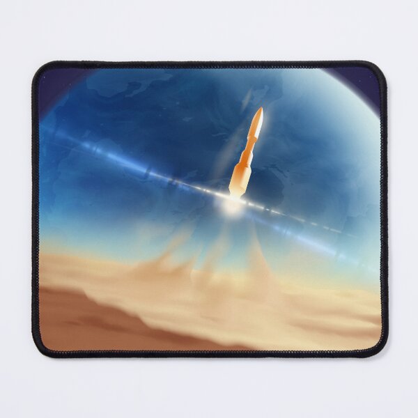 Item preview, Mars Mission spaceship galaxy planet earth fantasy designed and sold by Arctic frame studio.