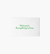 Welcome! Everything is fine. Art Board