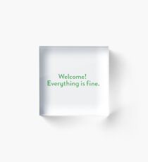 Welcome! Everything is fine. Acrylic Block