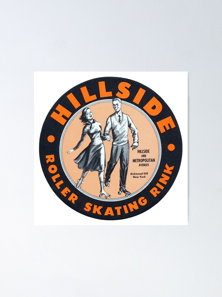 "1950's Hillside Roller Skating Rink, Queens, New York City" Poster for