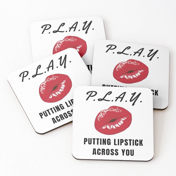 Item preview, Alluring Romantic Kissing Lips Acronym For PLAY | Putting Lipstick Across You (Black Font) | Acronym designed and sold by ACRONYMSONLY.