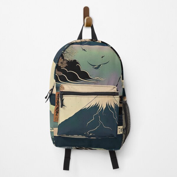 Item preview, Mount Fuji Fisherman, Japanese Woodblock Style designed and sold by loraleiffxi.
