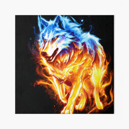  Formal Tie Compatible with Wolf Colorful Fire Splashes