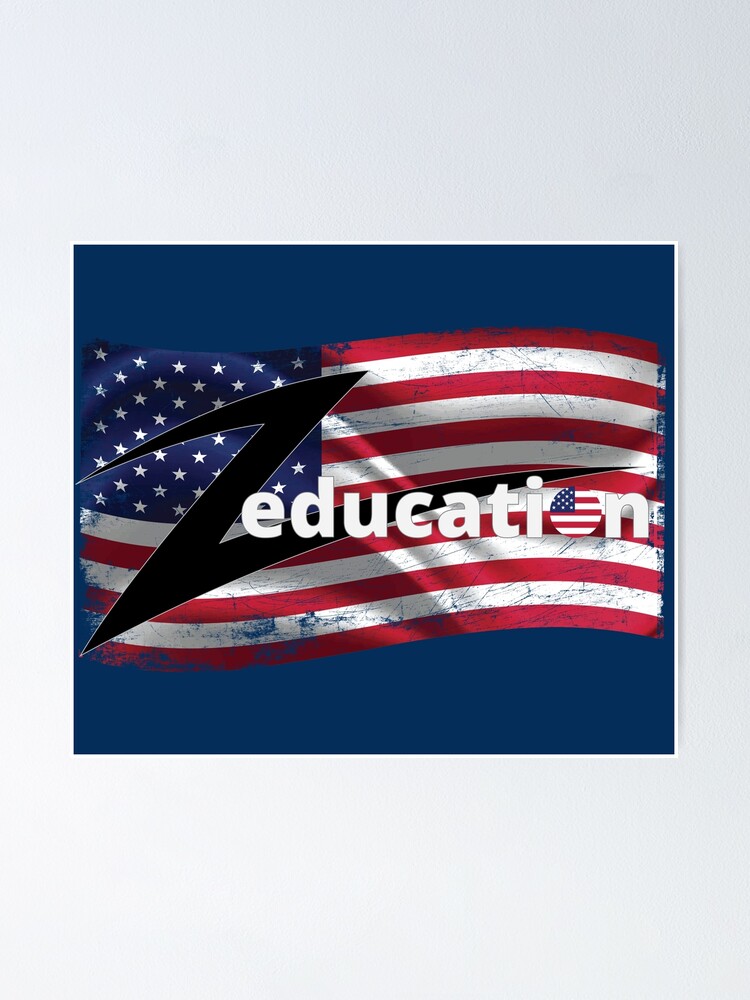 "Zeducation Vintage Flag" Poster for Sale by denisseinfeld Redbubble