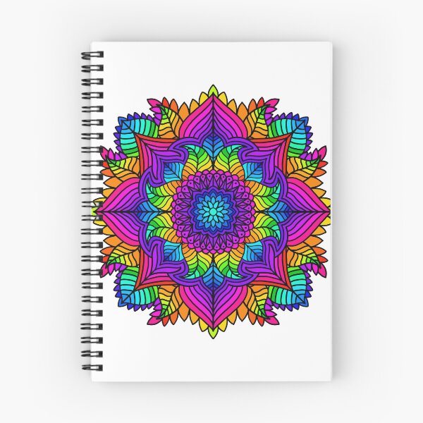 Item preview, Rainbow Flower Mandala designed and sold by ClydescopeCreat.
