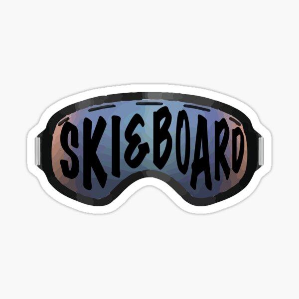 Ski and Board Sticker