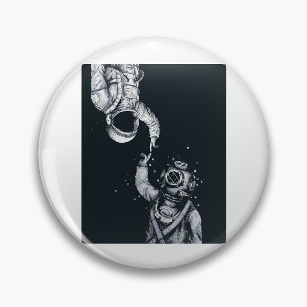 Item preview, Astronaut and Diver - Last Frontiers Graphic designed and sold by meggyroarsCo.