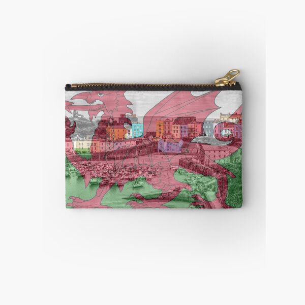 Item preview, Tenby Town Houses With Welsh Flag designed and sold by Paul Thompson Photography.