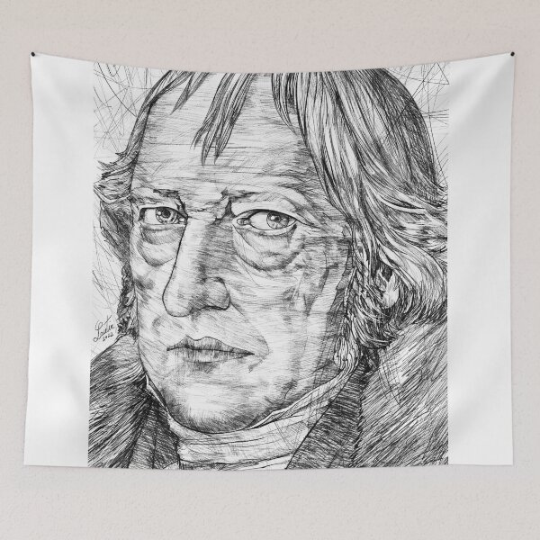 Item preview, HEGEL - black and white pencil portrait designed and sold by lautir.