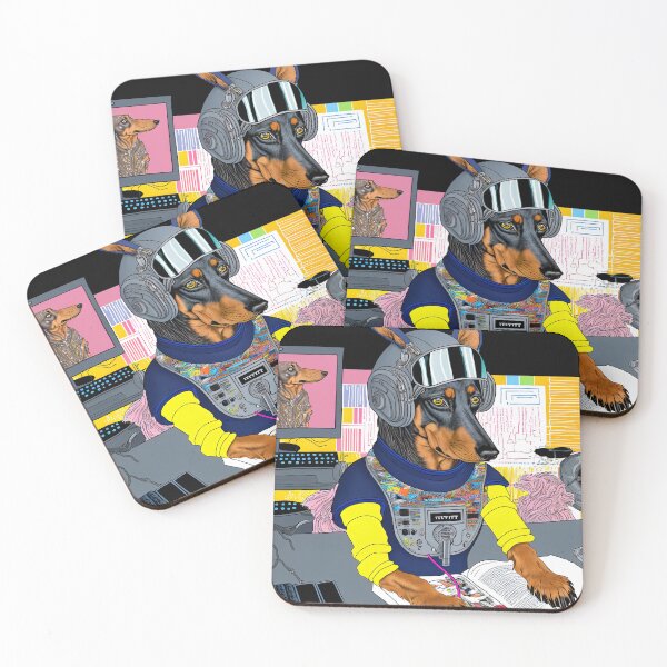 Item preview, Astronaut dachshund  designed and sold by osssoconcept.