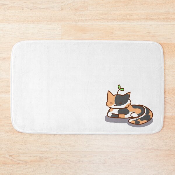 Item preview, cute calico cat with sprout on its head designed and sold by akariaikawa.