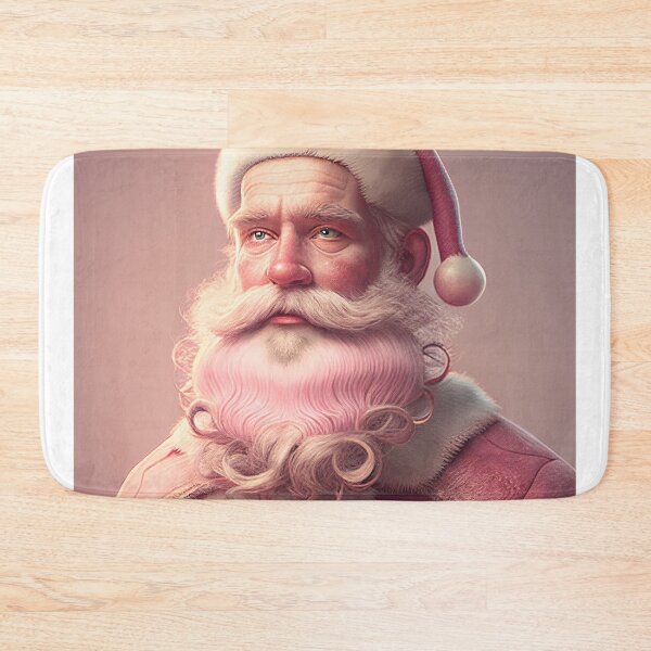 Item preview, Retro Vintage Pink Santa Claus designed and sold by TheBaconStudio.