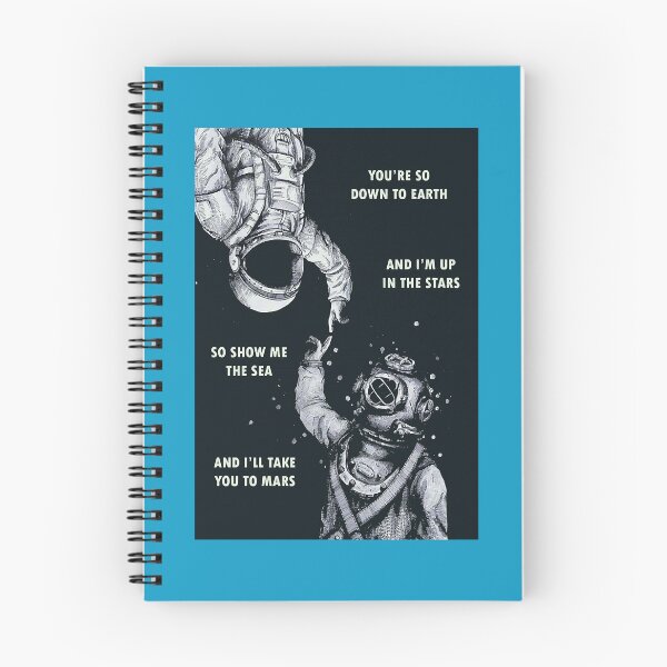 Item preview, Astronaut and Diver I_amp_x27m Up in The Stars Poster designed and sold by meggyroarsCo.