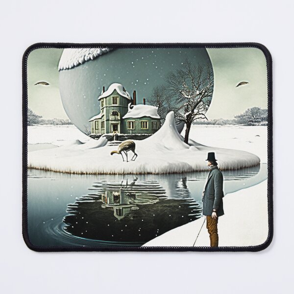Item preview, SURREAL WINTER COLLAGE Mid journey Ai Art designed and sold by davidjulie.