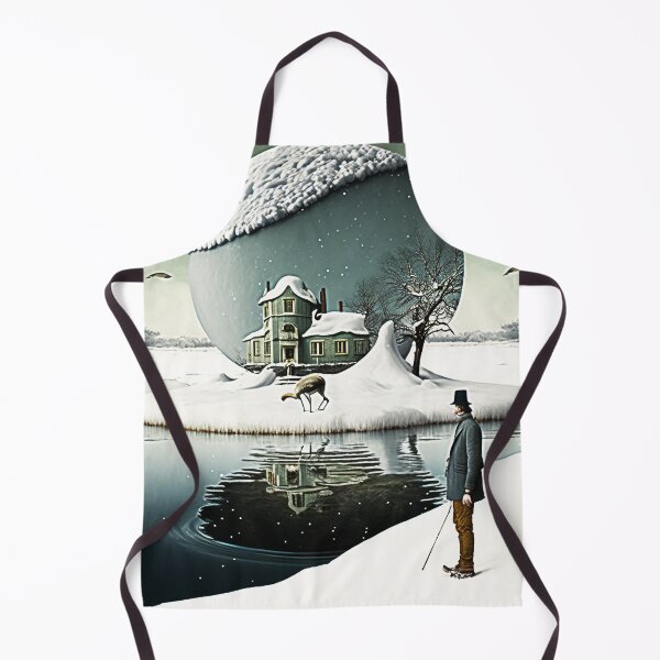 Item preview, SURREAL WINTER COLLAGE Mid journey Ai Art designed and sold by davidjulie.