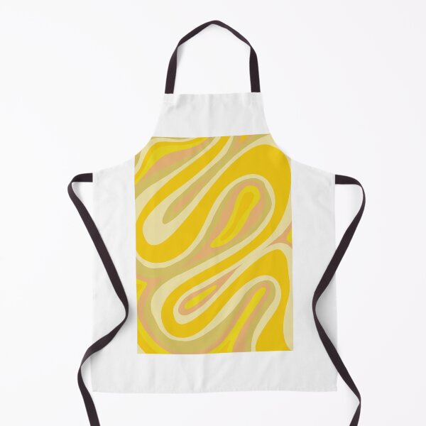 Item preview, RETRO ABSTRACT SWIRL PATTERN YELLOW COLOUR designed and sold by shivanigautam.