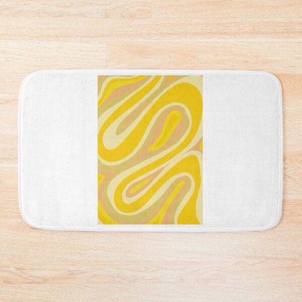 Item preview, RETRO ABSTRACT SWIRL PATTERN YELLOW COLOUR designed and sold by shivanigautam.