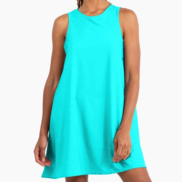slim fit dress slacks Aqua Green Long Dress – Fusionic.pk main image 0