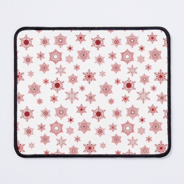 Item preview, Snowflakes - christmas red on white - pattern designed and sold by WietskeWelten.