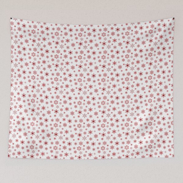 Item preview, Snowflakes - christmas red on white - pattern designed and sold by WietskeWelten.
