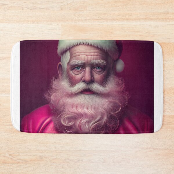 Item preview, Retro Vintage Pink Santa Claus designed and sold by TheBaconStudio.