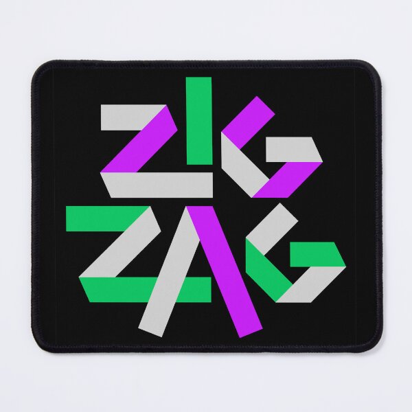 Item preview, Zig Zag (black square) original design  designed and sold by pop-and-bee.