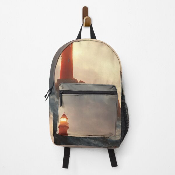 Item preview, A beautiful painting of a singular lighthouse, shining its light designed and sold by DrawItOnce.
