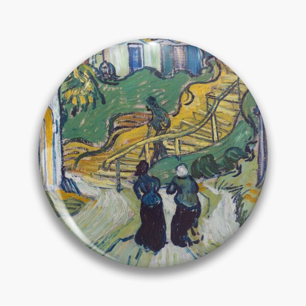 Item preview, Vincent van Gogh's Stairway at Auvers (1890) famous landscape painting. designed and sold by hottest-tees.