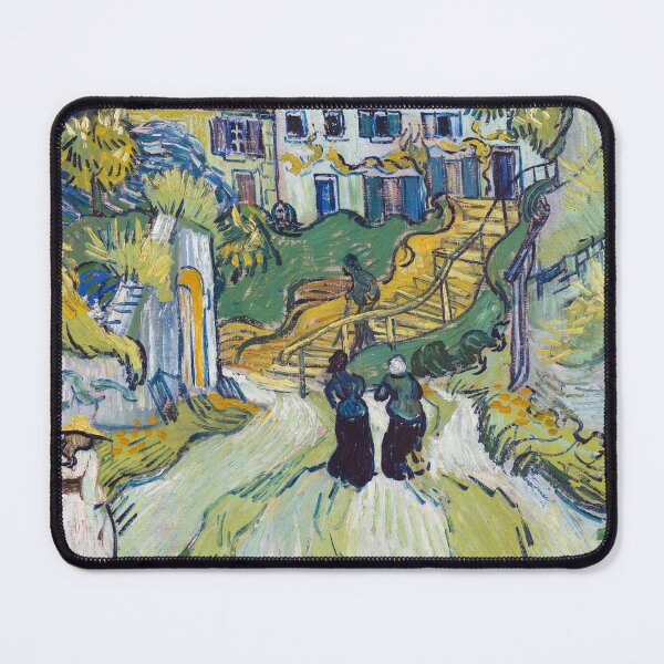 Item preview, Vincent van Gogh's Stairway at Auvers (1890) famous landscape painting. designed and sold by hottest-tees.