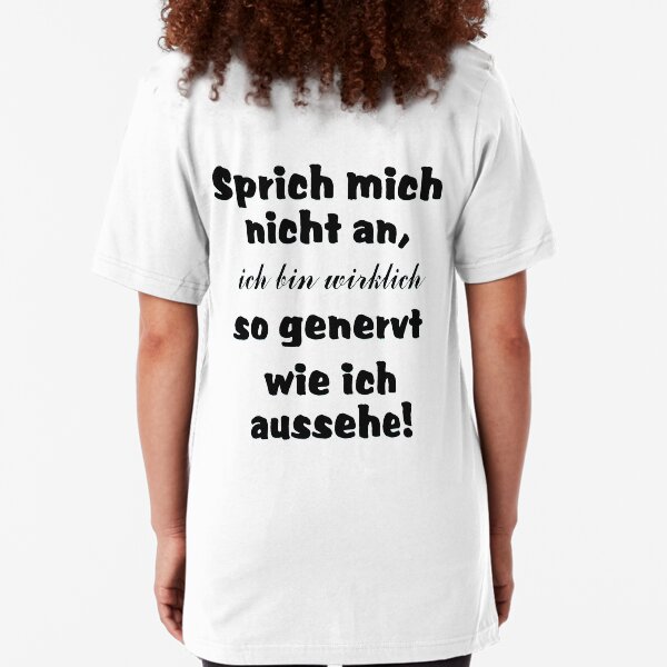 Nicht ansprechen-schwarz Slim Fit T-Shirt