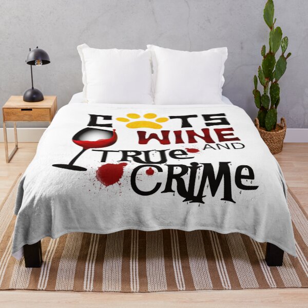 Item preview, Cats wine and true crime designed and sold by BlackCatArtBB.