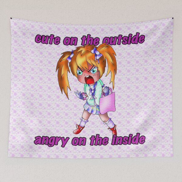 Item preview, cute angry girl  designed and sold by BeingNow.