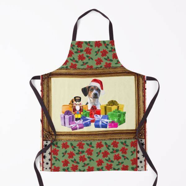 Item preview, Gold Baroque Frame Jack Russell Terrier Christmas Gifts - Christmas Passionate Flower pattern designed and sold by Move-Art.