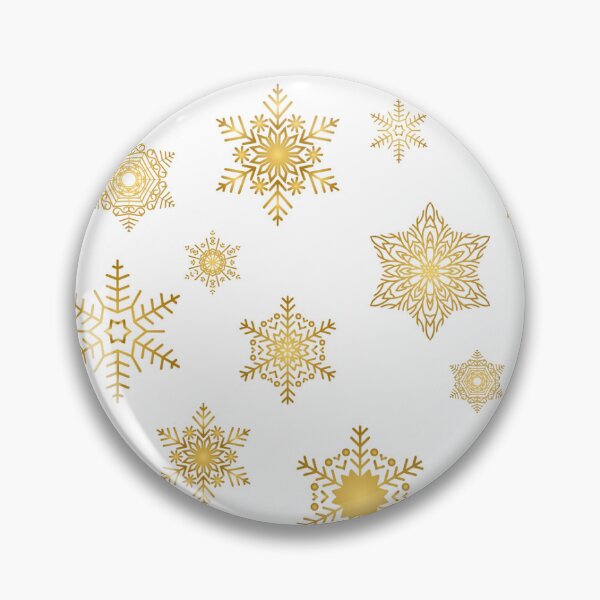 Item preview, Snowflakes - gold - pattern designed and sold by WietskeWelten.