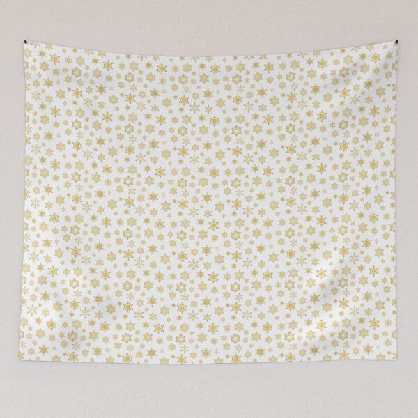 Item preview, Snowflakes - gold - pattern designed and sold by WietskeWelten.