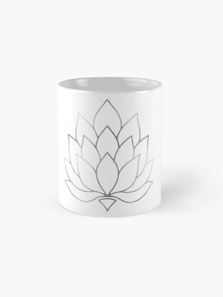 Alternate view of Silver Foil Lotus Flower Mug