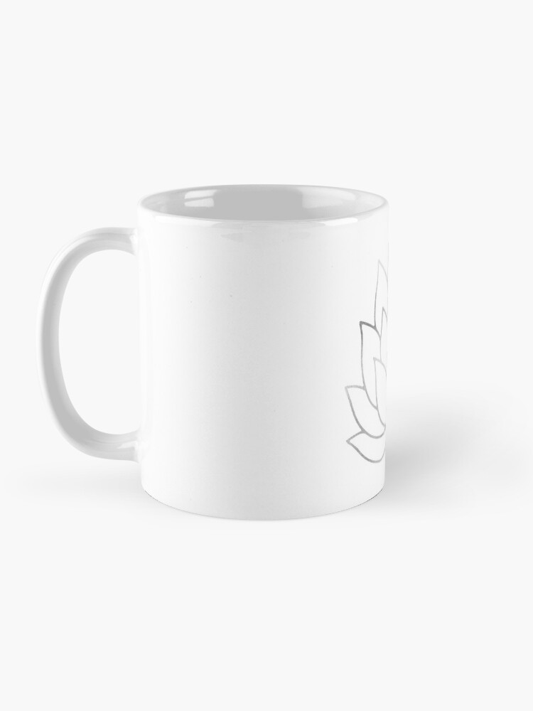 Alternate view of Silver Foil Lotus Flower Mug