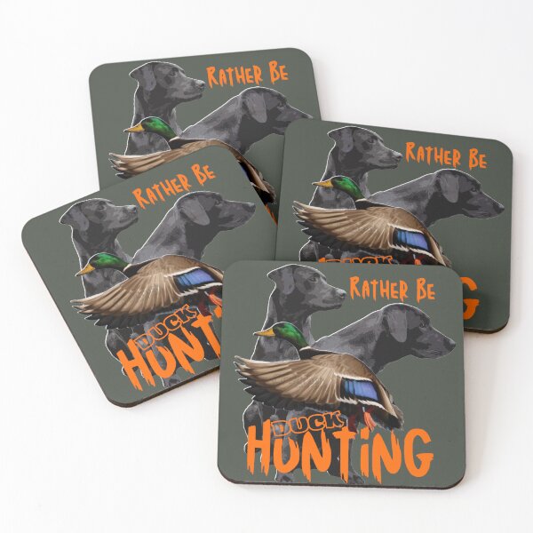 Item preview, Rather Be Hunting, Black Labrador Retrievers and Duck Hunting designed and sold by LifeCrush.