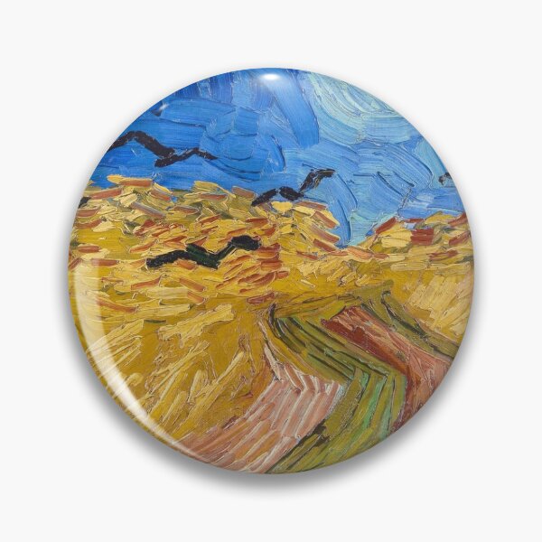 Item preview, Vincent van Gogh's Wheatfield with Crows (1890) famous landscape painting. designed and sold by hottest-tees.