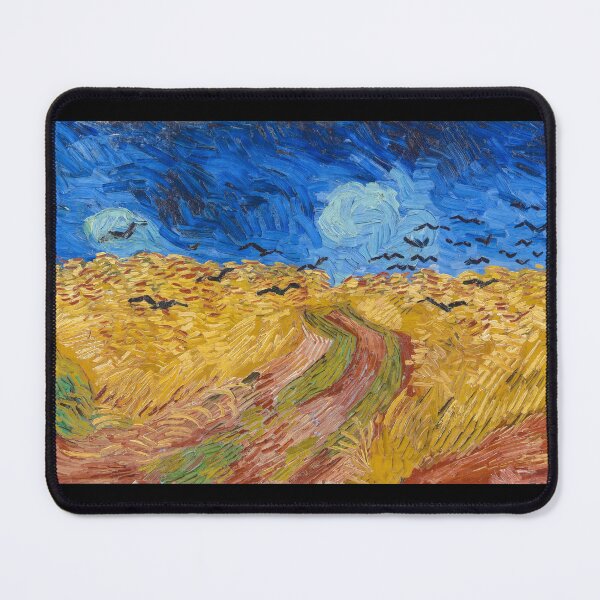 Item preview, Vincent van Gogh's Wheatfield with Crows (1890) famous landscape painting. designed and sold by hottest-tees.