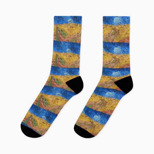 Item preview, Vincent van Gogh's Wheatfield with Crows (1890) famous landscape painting. designed and sold by hottest-tees.