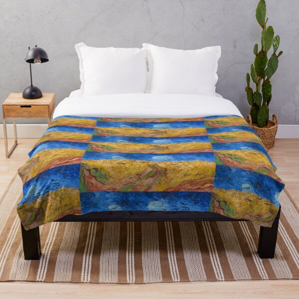Item preview, Vincent van Gogh's Wheatfield with Crows (1890) famous landscape painting. designed and sold by hottest-tees.