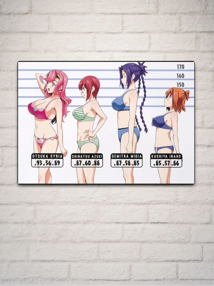 Bust Size Chart Maken-Ki Girls | Art Board Print