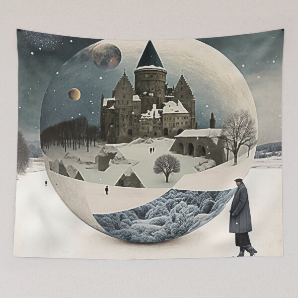 Artikelvorschau, SURREAL WINTER COLLAGE Mid Journey Ai Art.-Nr entworfen und verkauft von davidjulie.