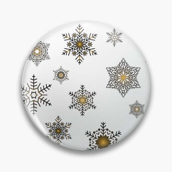 Item preview, Snowflakes - Golden black - pattern designed and sold by WietskeWelten.