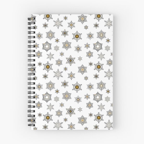 Item preview, Snowflakes - Golden black - pattern designed and sold by WietskeWelten.